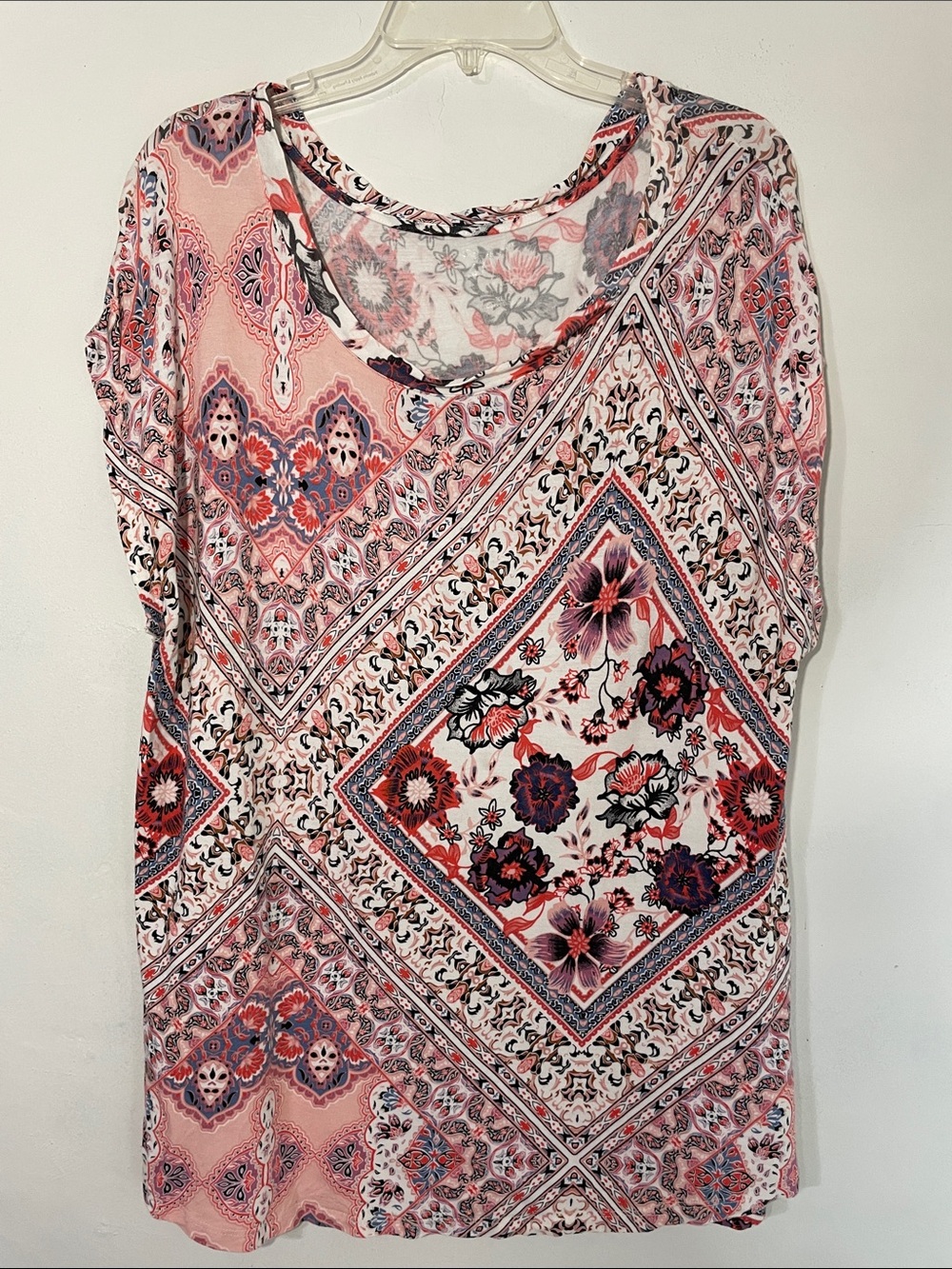 Maurice’s 24/7 Fairhaven Patchwork Tee Size XL